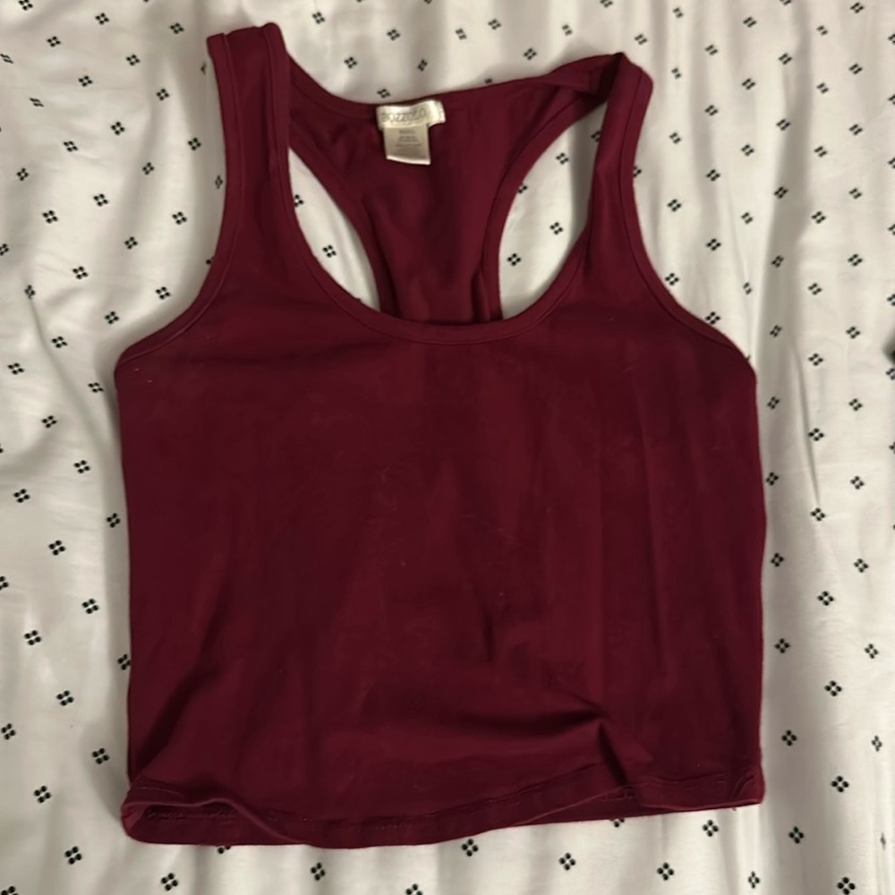 Burgundy tank top, small, brand bozzolo